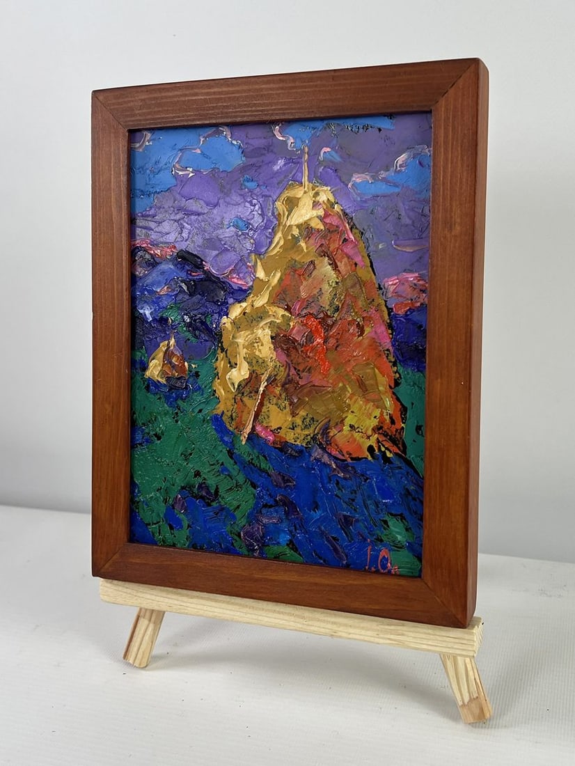 Oil painting Evening shadows on the path Alex Kalenyuk - 2