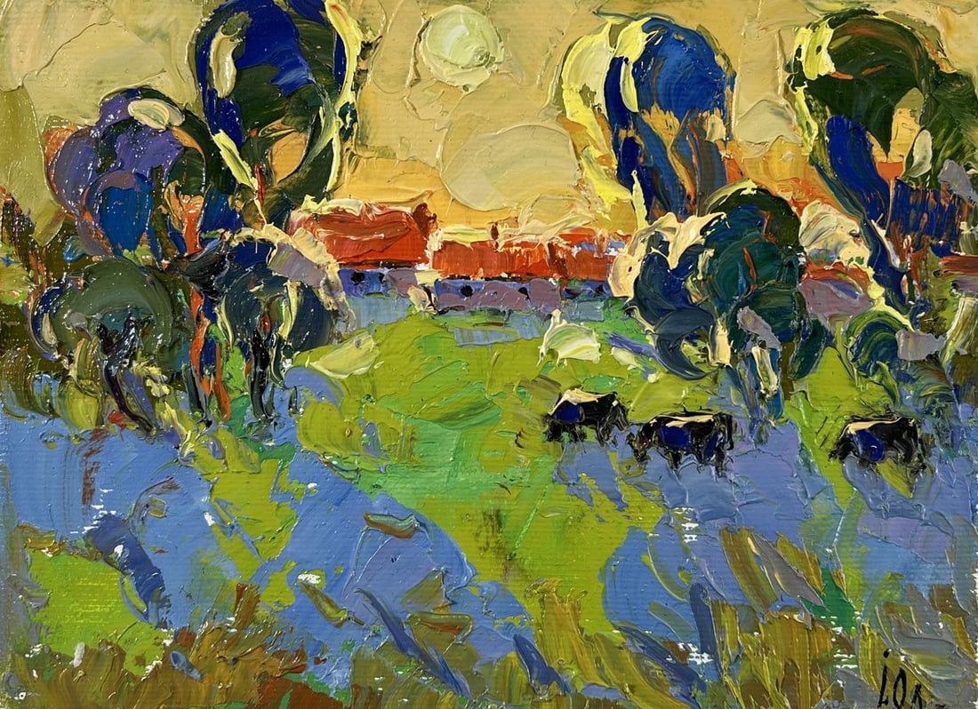 Oil painting Gold on the horizon Alex Kalenyuk - 3