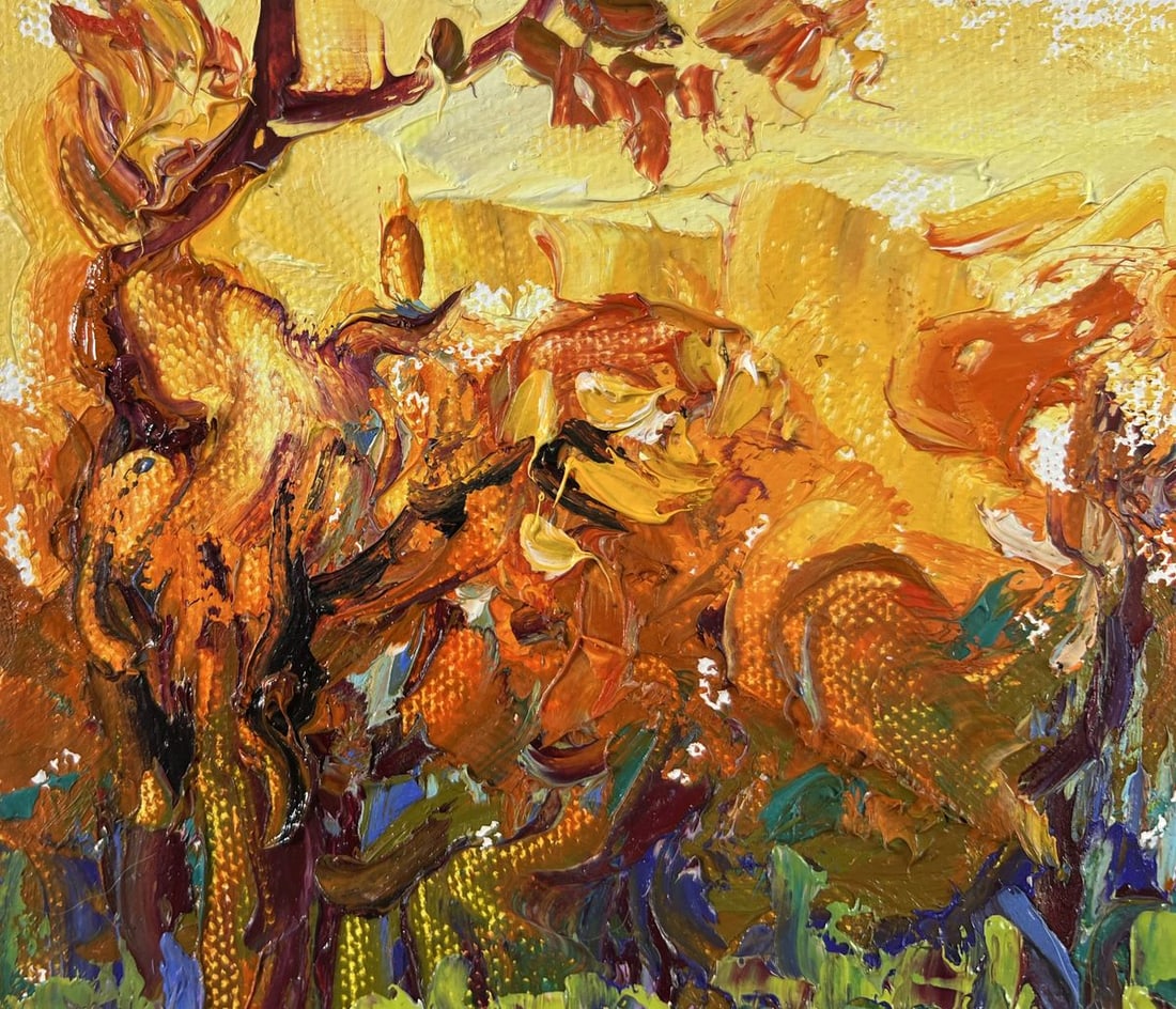 Oil painting Steps through autumn Alex Kalenyuk - 6