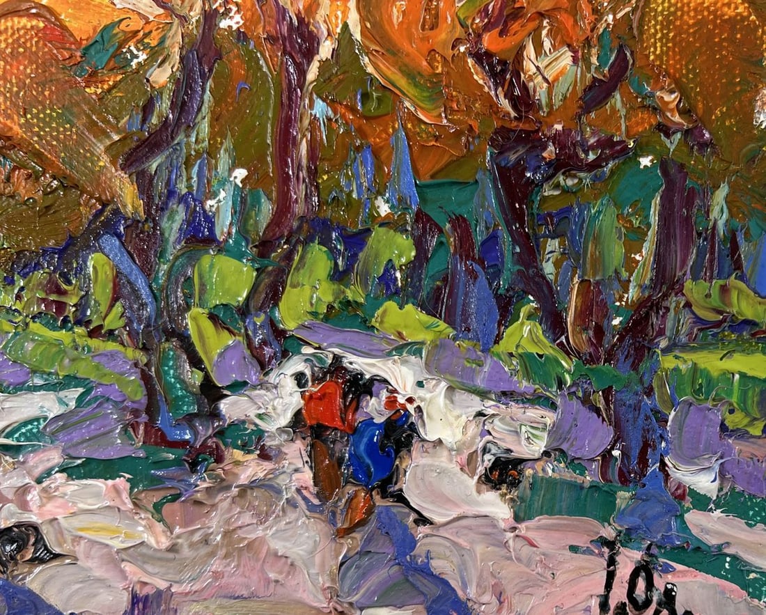 Oil painting Steps through autumn Alex Kalenyuk - 7