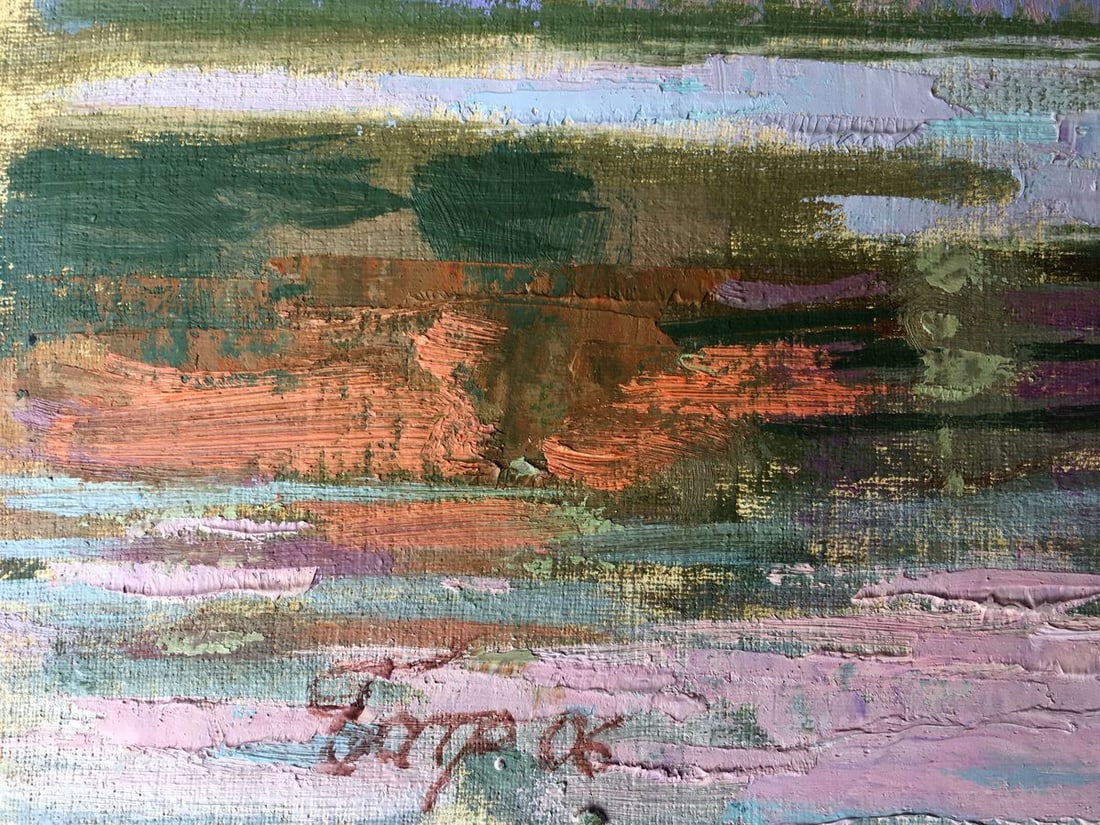 Oil painting City fountain Batrakov Vladimir Grigorievich - 12