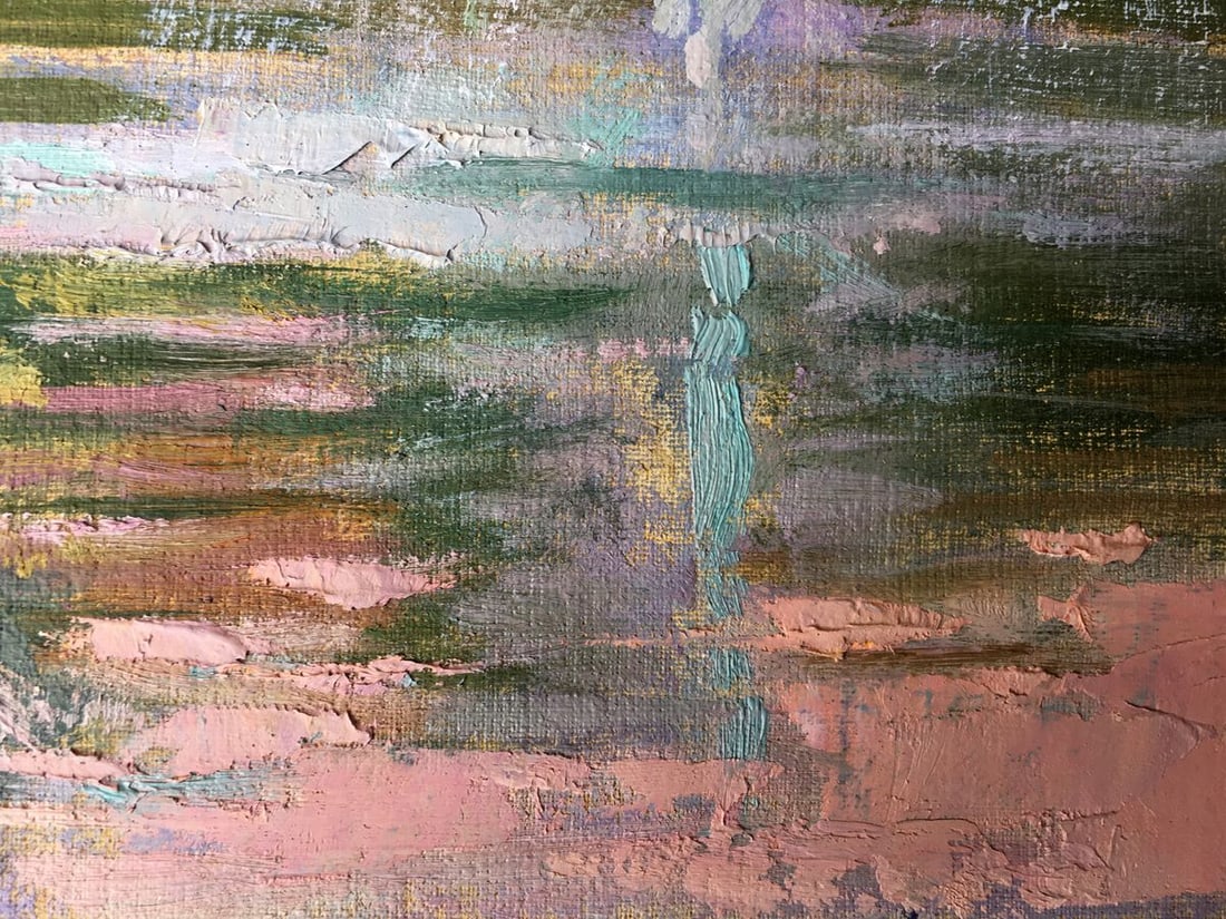 Oil painting City fountain Batrakov Vladimir Grigorievich - 5