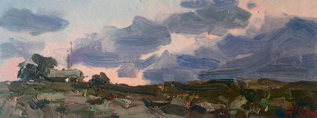 Oil painting It's getting dark Alexander Nikolaevich Cherednichenko: Title: Oil painting It's getting dark Alexander Nikolaevich Cherednichenko Description: No.AAA2432 *** ABOUT THIS PAINTING *** * TITLE: "It's getting dark" * ARTISTS: Alexander Nikolaevich