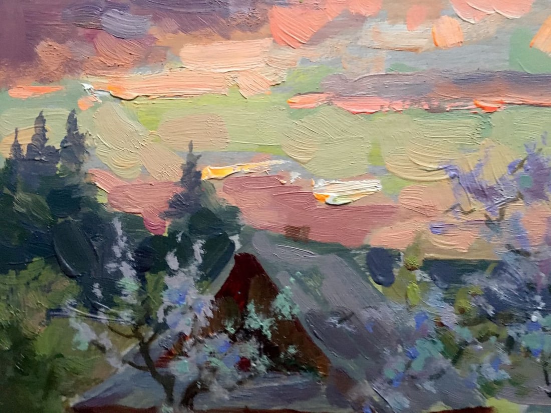 Oil painting Spring evening Batrakov Vladimir Grigorievich - 11