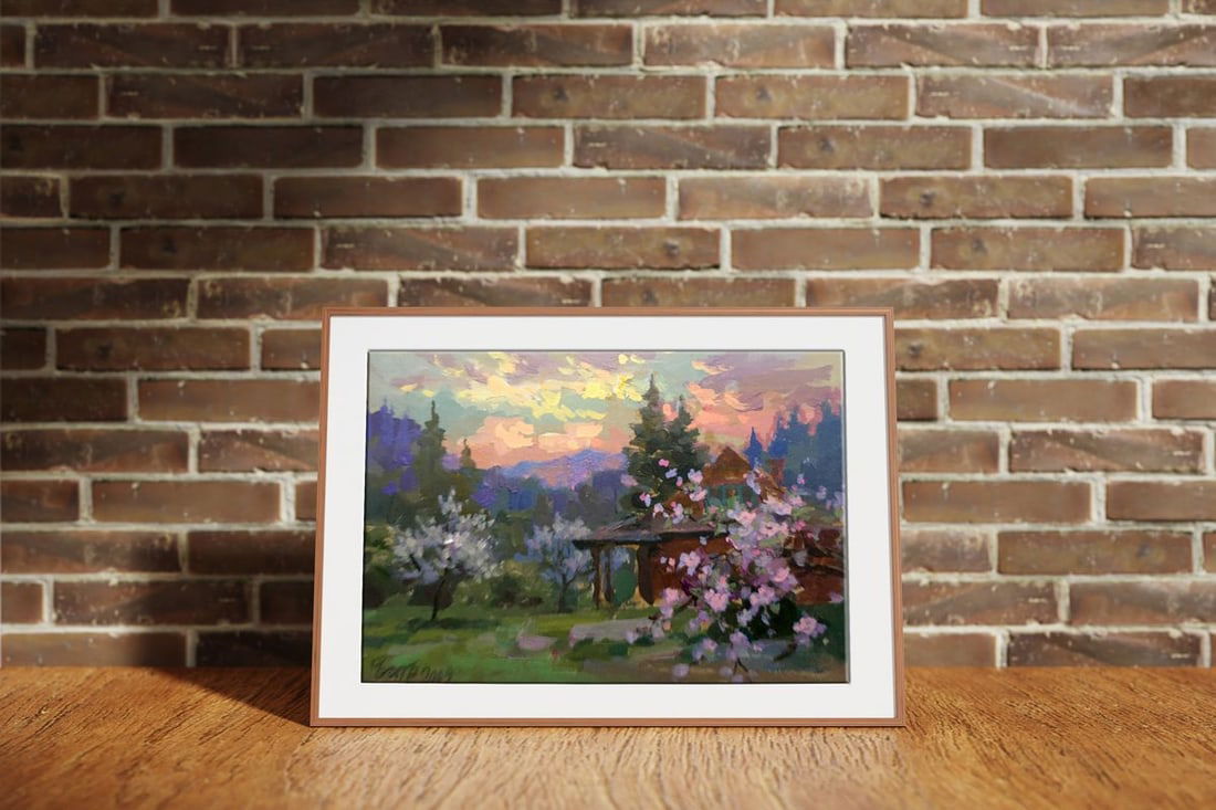 Oil painting Evening Batrakov Vladimir Grigorievich - 3