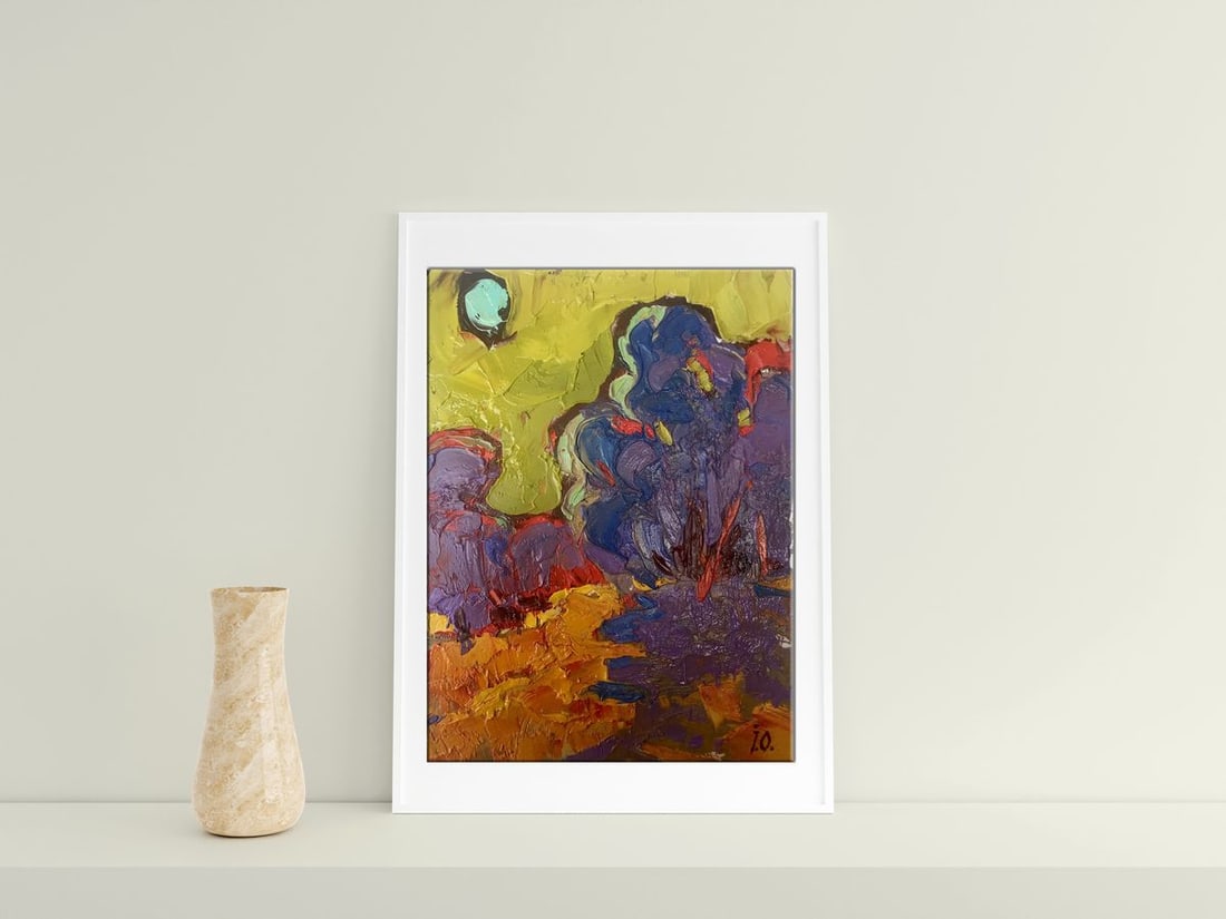 Oil painting A warm autumn evening Kalenyuk Alex - 3