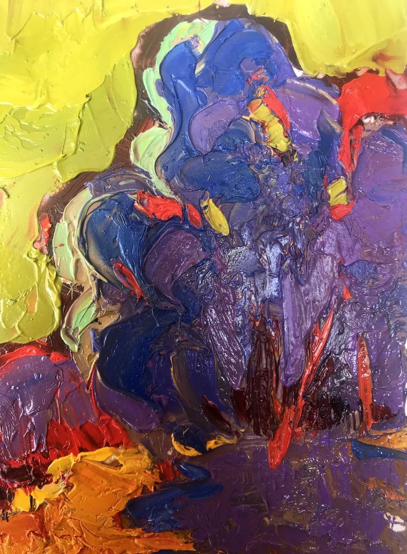 Oil painting A warm autumn evening Kalenyuk Alex - 5