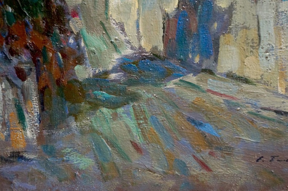 Oil painting Night city Bakaev Sergey Ivanovich - 2