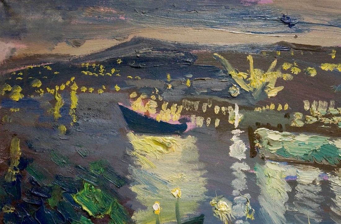 Oil painting Night port Repka Alexander Sergeevich - 3