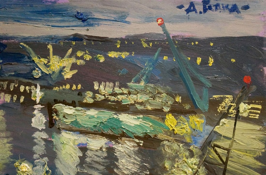 Oil painting Night port Repka Alexander Sergeevich - 4