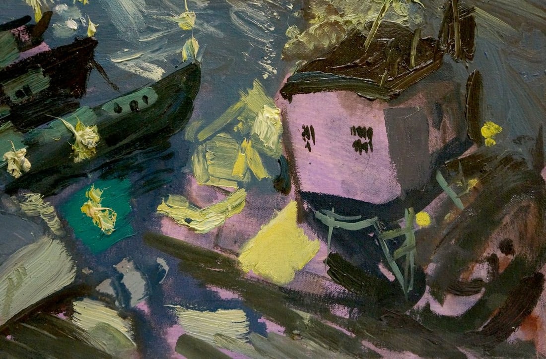 Oil painting Night port Repka Alexander Sergeevich - 5