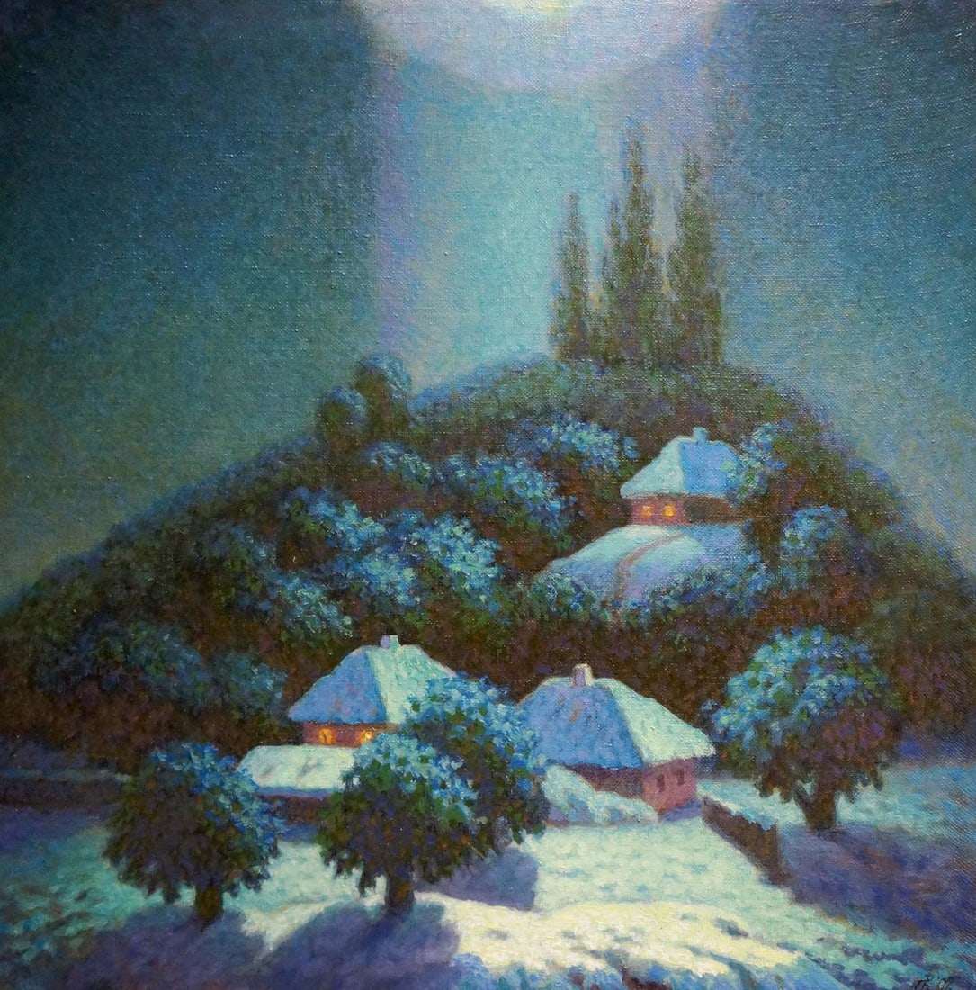 Oil painting Winter fairy tale Volik Pavel Ivanovich: Title: Oil painting Winter fairy tale Volik Pavel Ivanovich Description: No.Vern 960 *** ABOUT THIS PAINTING *** * TITLE: "Winter fairy tale" * ARTISTS: Volik Pavel Ivanovich * SIZE: 75x75