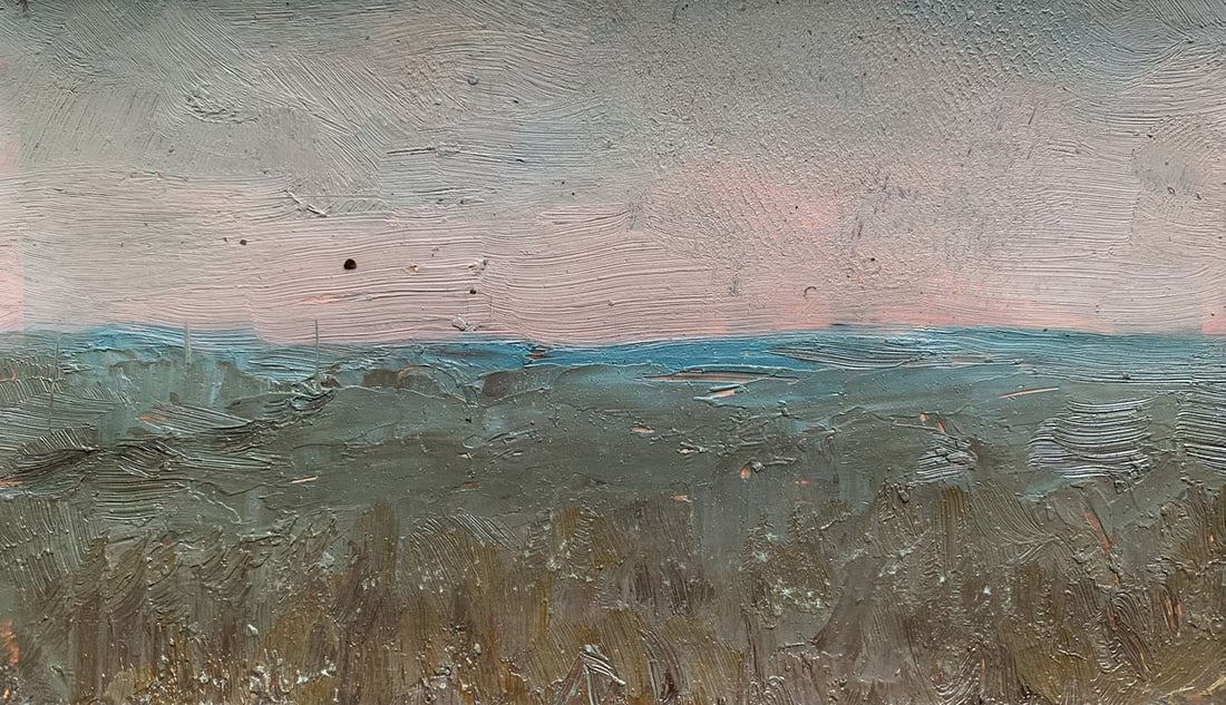 Oil painting Sunset over the sea horizon Ivan Tsyupka (1 of 7)