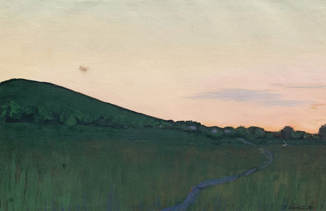 Pastel painting A stream among the hills Ivan Tsyupka (1 of 7)
