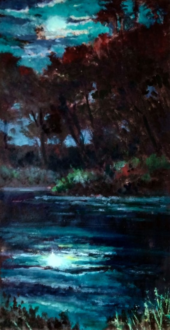 Oil painting Silence is deeper than darkness Vitaly Duhnevich (1 of 5)