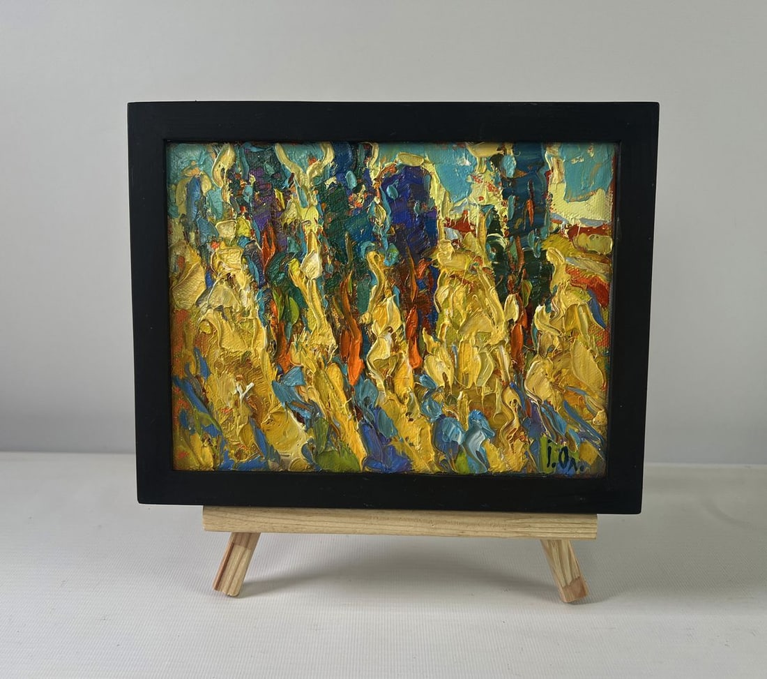 Oil painting Spring silence where you hear own heart Oleksiy Ivanyuk: Title: Oil painting Spring silence where you hear own heart Oleksiy Ivanyuk Description: No.AAA5370The Oil painting on Canvas titled "Spring Silence Where You Hear Own Heart" is a striking expressioni