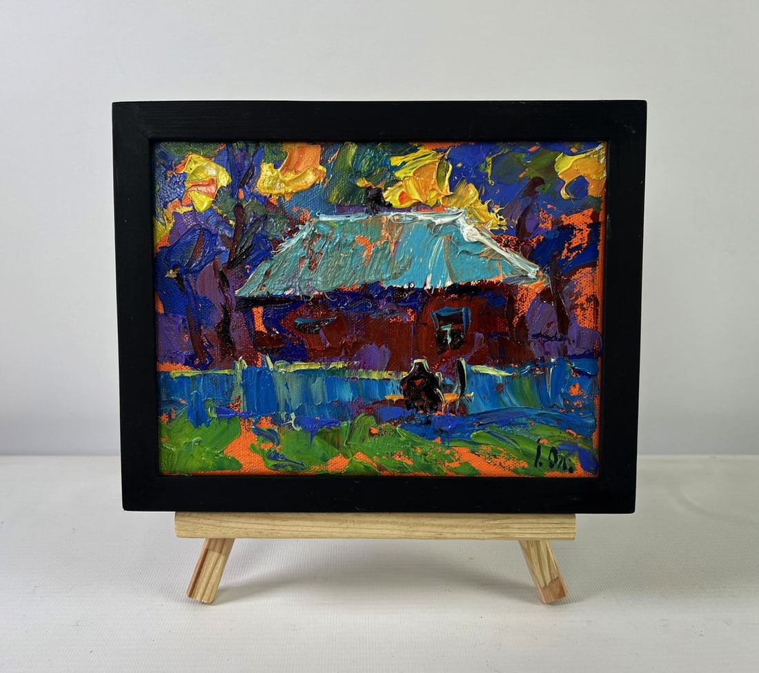 Oil painting Sky disappears into silence Oleksiy Ivanyuk: Title: Oil painting Sky disappears into silence Oleksiy Ivanyuk Description: No.AAA5405The Oil painting on canvas titled "Sky Disappears into Silence" presents a visually arresting and emotionally res