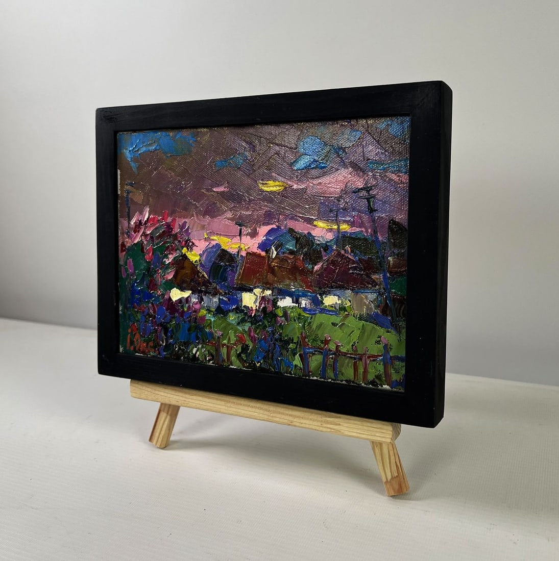 Oil painting The beam fades leaving the world Oksana Ivanyuk - 2