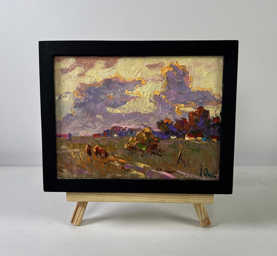 Oil painting Silence that envelops the world Oksana Ivanyuk: Title: Oil painting Silence that envelops the world Oksana Ivanyuk Description: No.AAA5420The Oil painting on canvas titled "Silence that envelops the world" unfolds as a meditative vision where