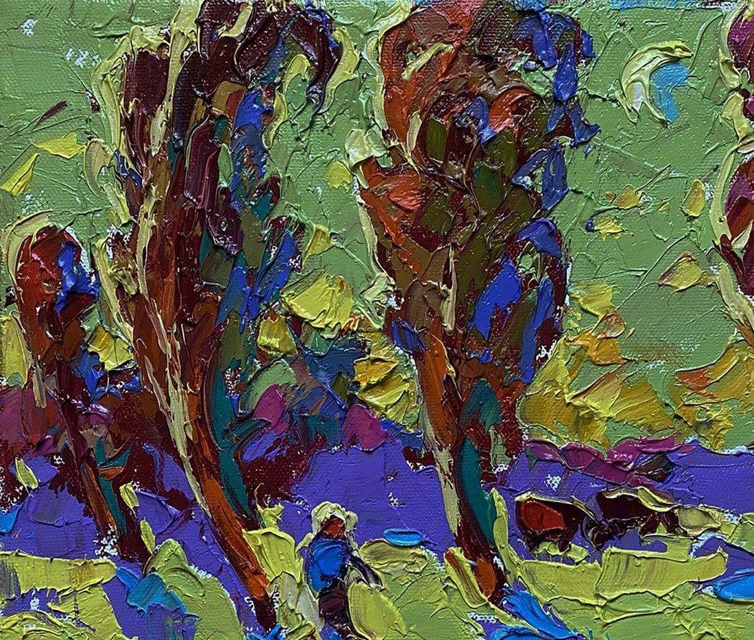 Oil painting Returning home in the evening Oleksiy Ivanyuk - 4