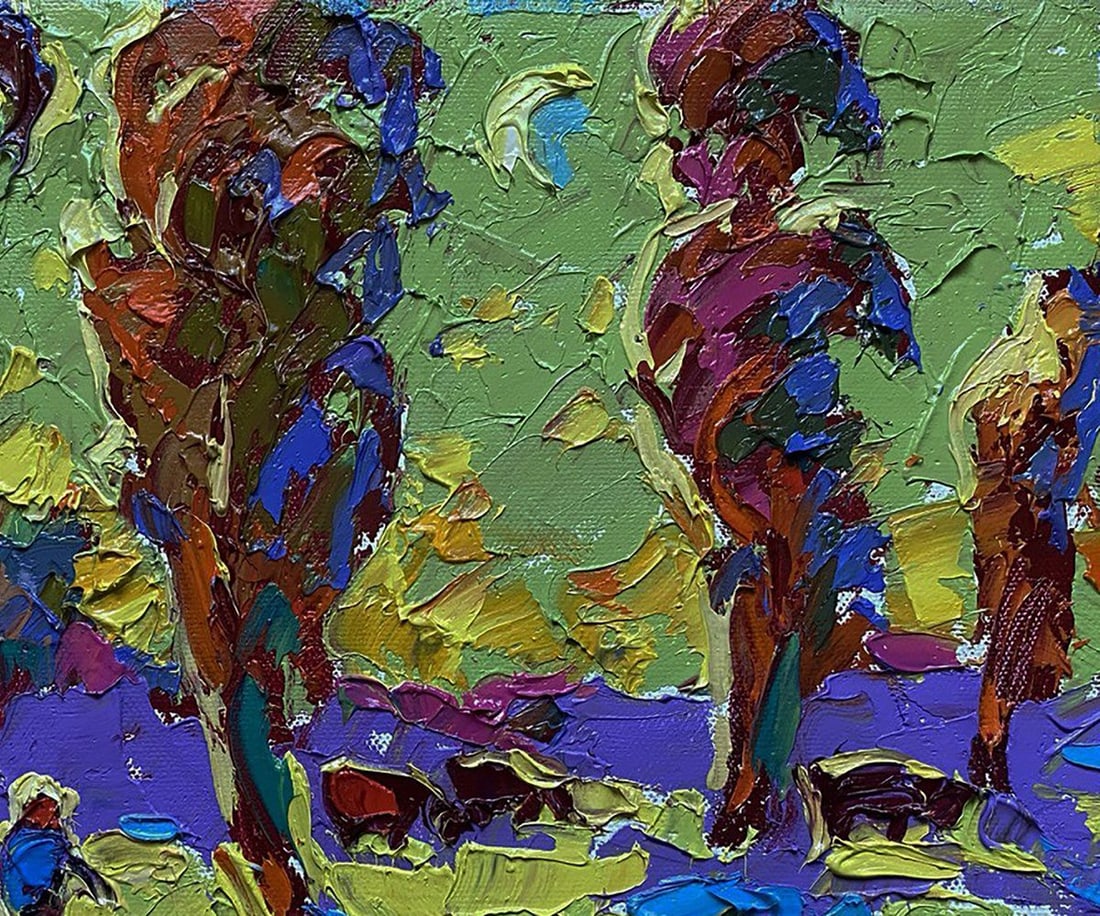 Oil painting Returning home in the evening Oleksiy Ivanyuk - 5