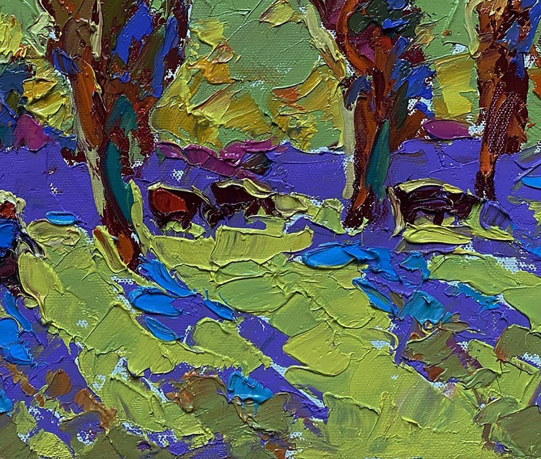 Oil painting Returning home in the evening Oleksiy Ivanyuk - 6