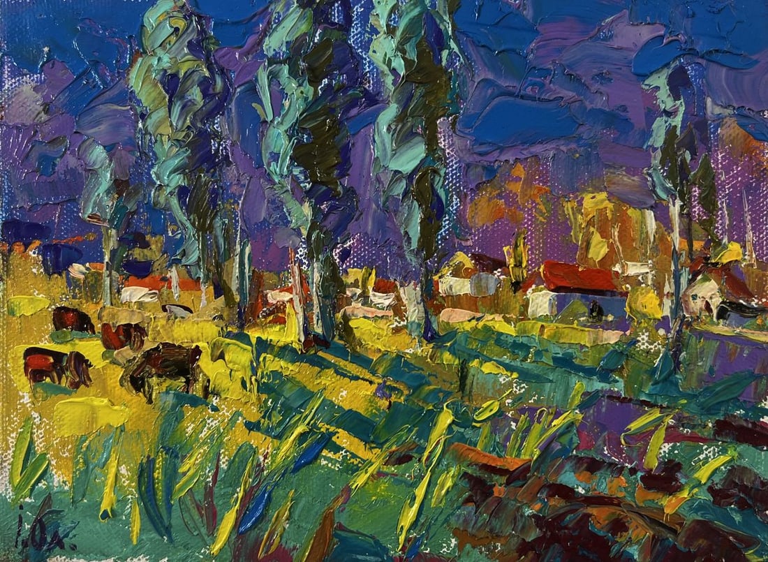 Oil painting Country Nights Oleksiy Ivanyuk - 3