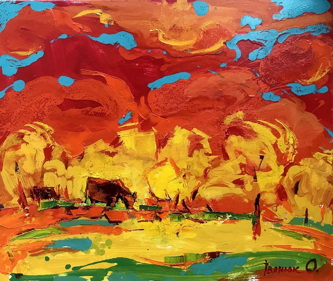 Oil painting The edge of the road Kalenyuk Alex (1 of 4)