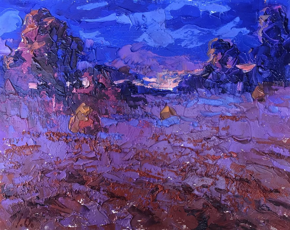 Oil painting Cold evening Kalenyuk Alex (1 of 12)