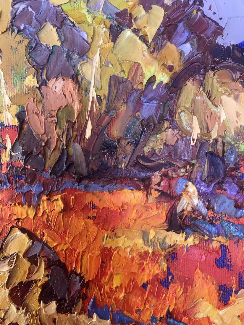 Oil painting Crimson stubble Kalenyuk Alex - 8