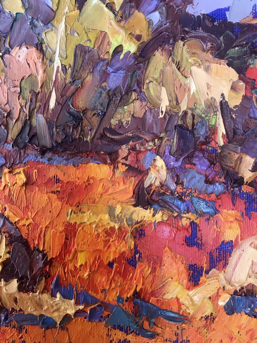 Oil painting Crimson stubble Kalenyuk Alex - 9