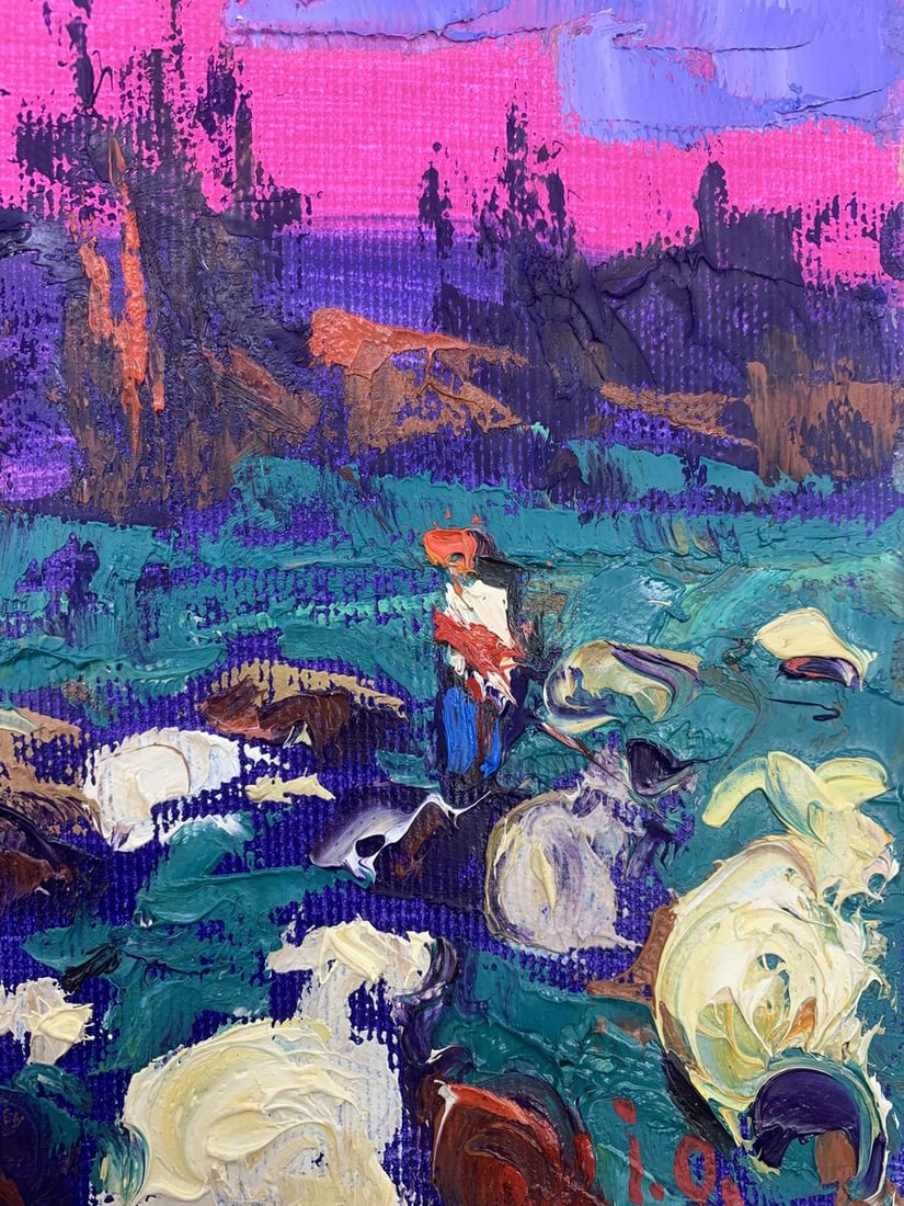 Oil painting On the meadow Kalenyuk Alex - 9