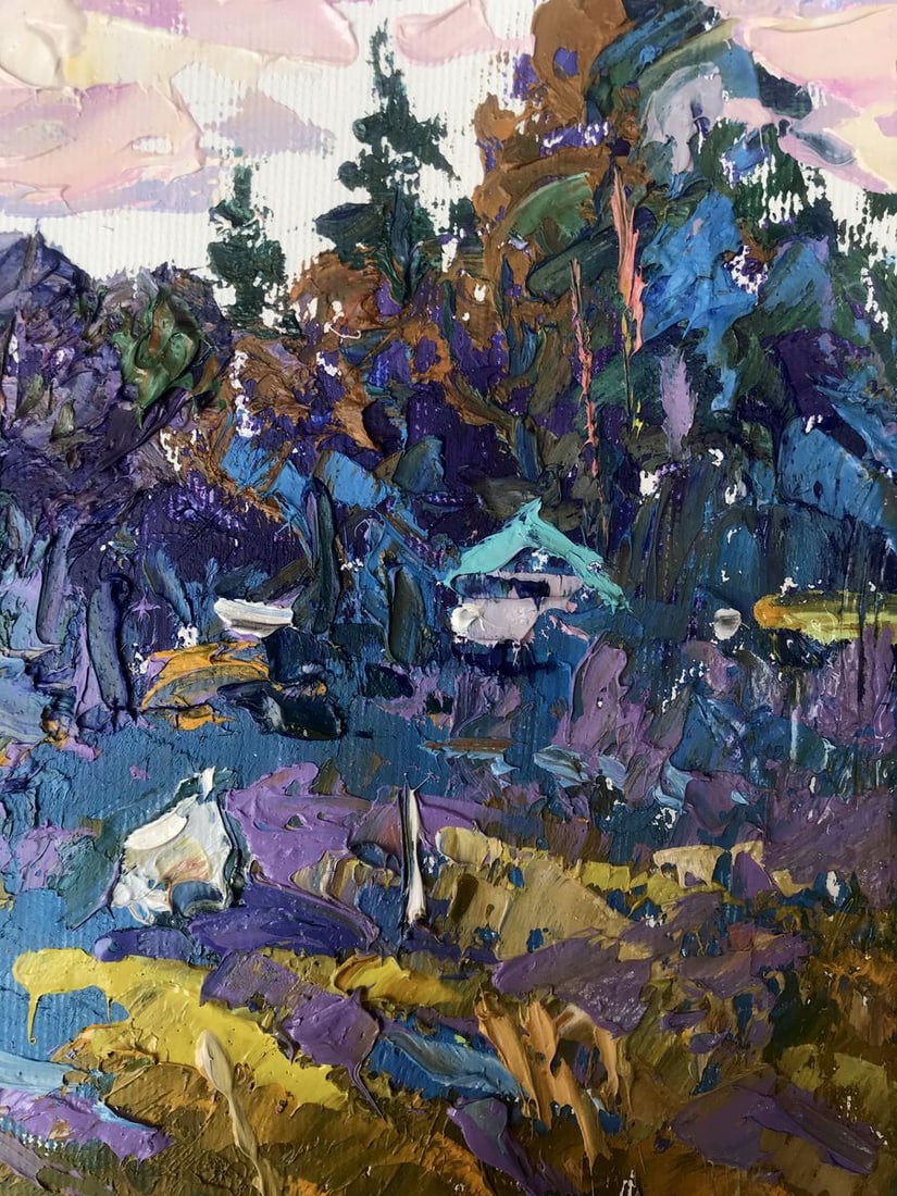 Oil painting A house from the edge Alex Kalenyuk - 10