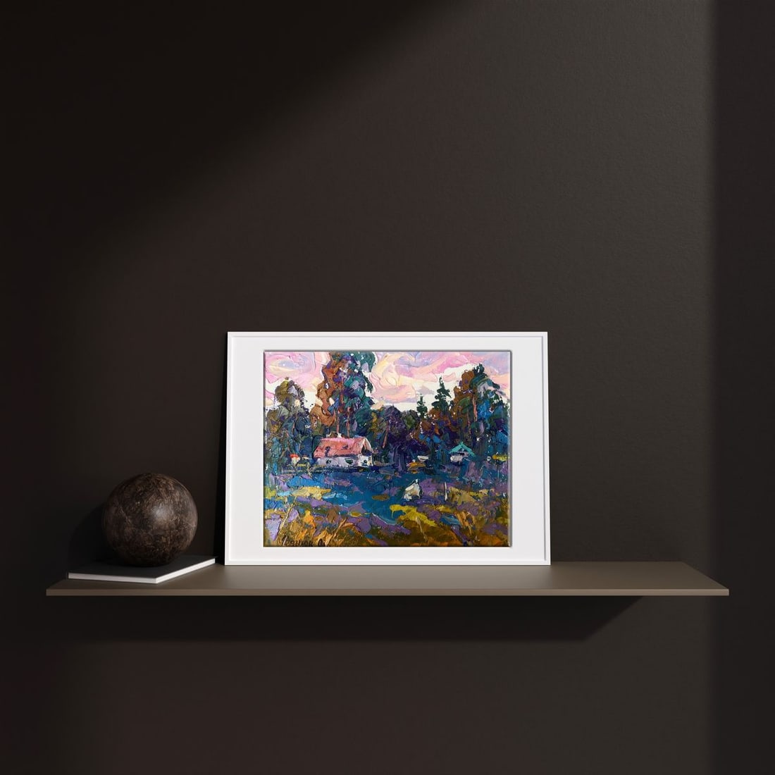 Oil painting A house from the edge Alex Kalenyuk - 3