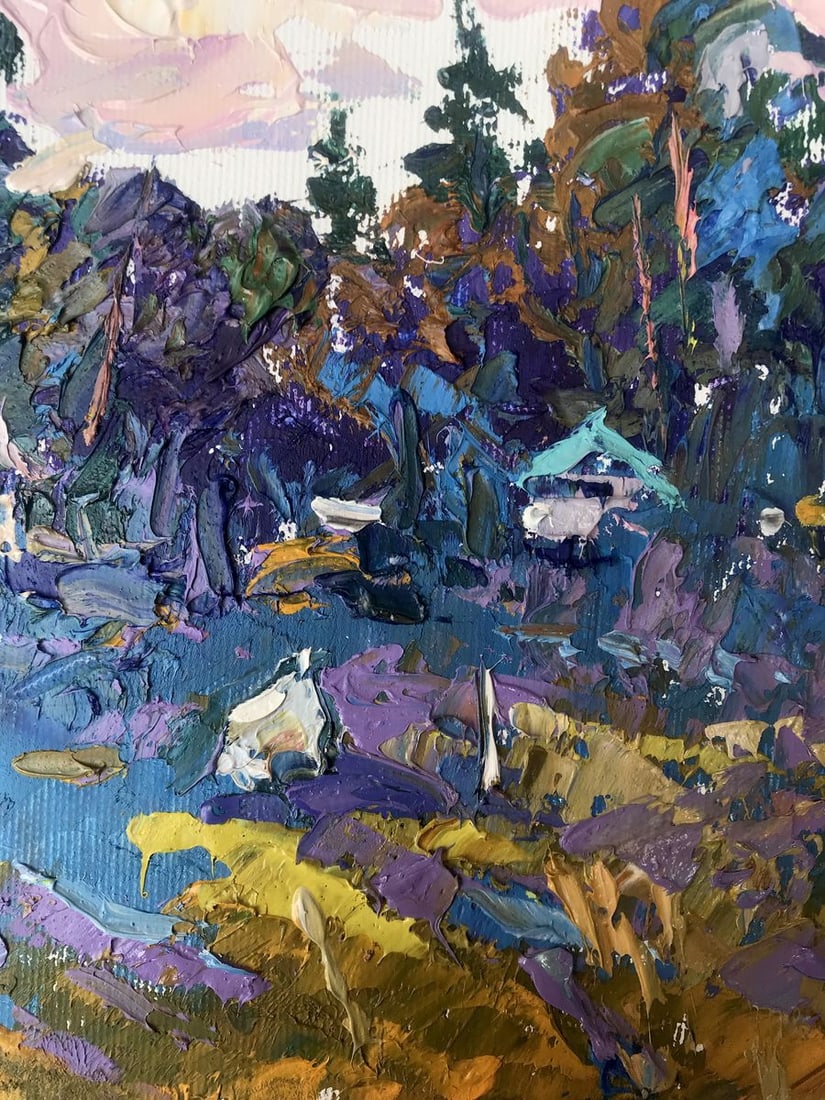 Oil painting A house from the edge Alex Kalenyuk - 9