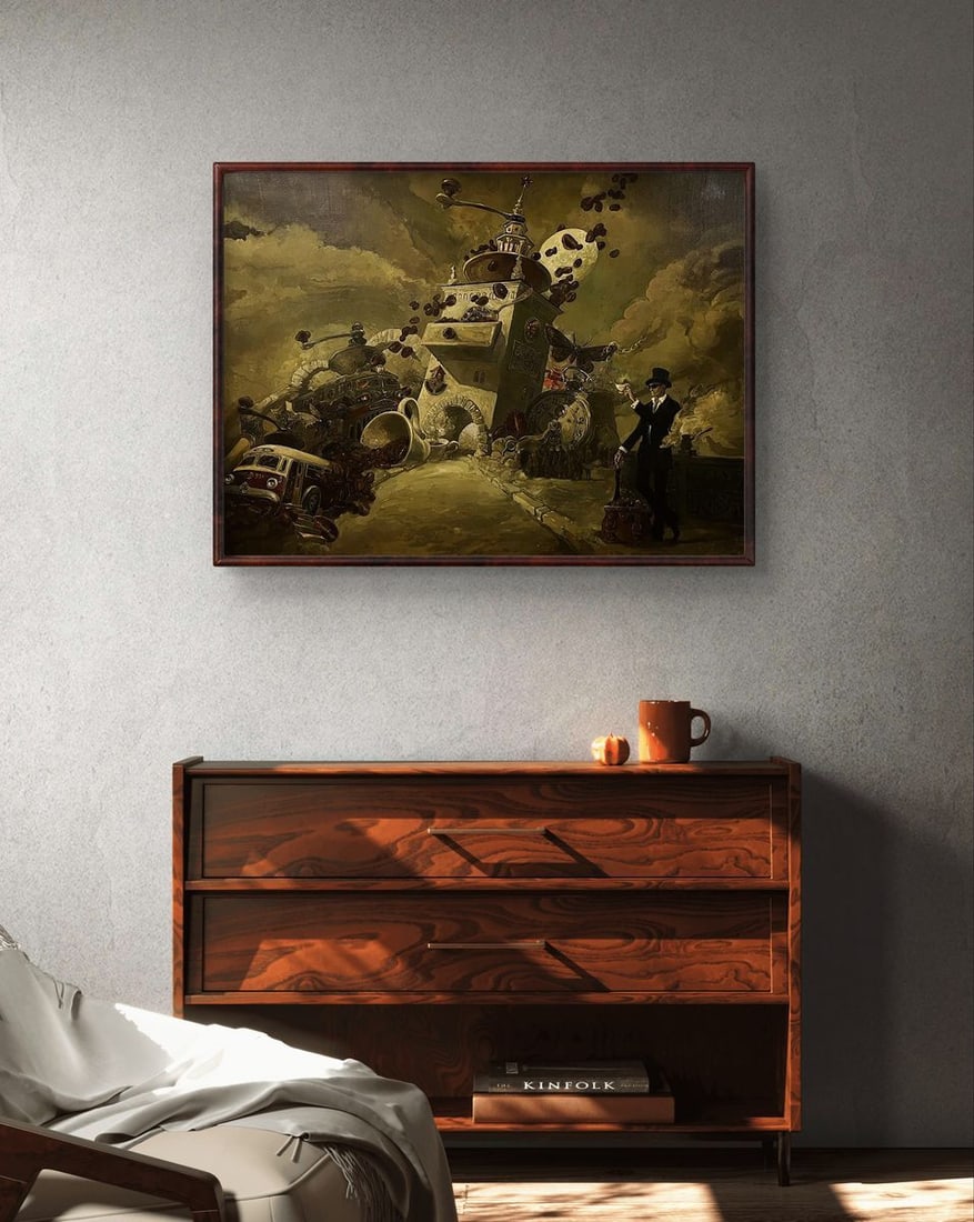 Oil painting Coffee Picnic Yuriy Laptev - 2