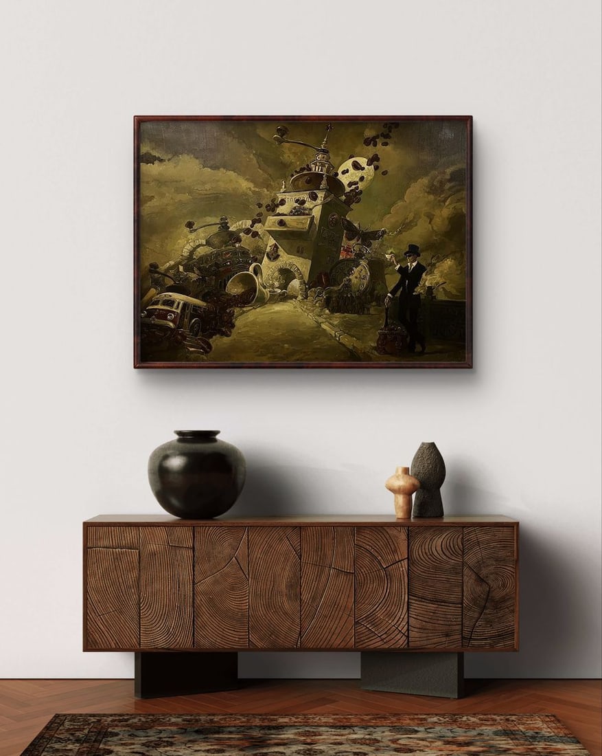 Oil painting Coffee Picnic Yuriy Laptev - 3