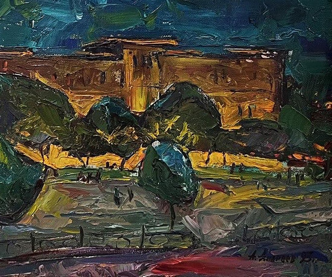 Oil painting Night Istanbul Oleksandr Andreev - 8