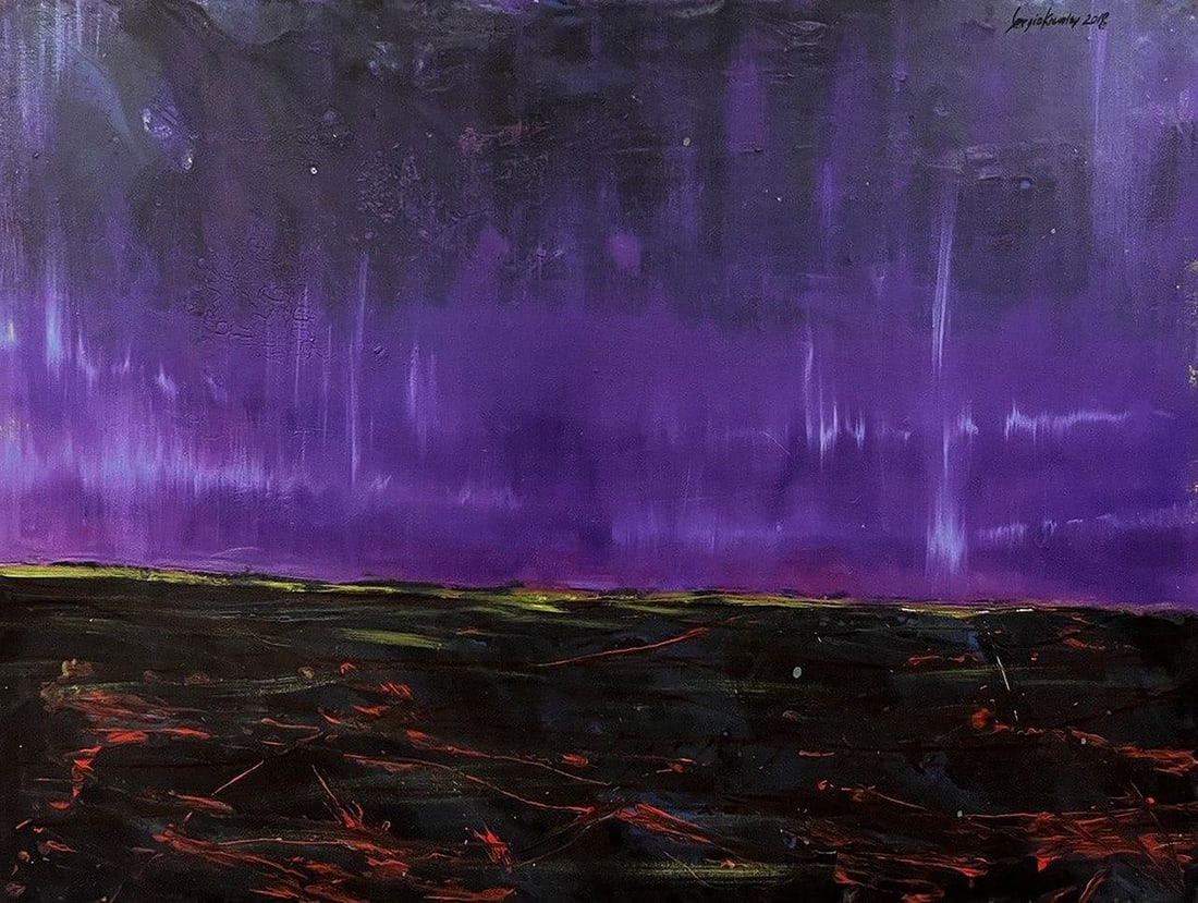 Oil painting Space Landscape Serhiy Kovalev: Title: Oil painting Space Landscape Serhiy Kovalev Description: No.Galler 169 *** ABOUT THIS PAINTING *** * TITLE: "Space Landscape" * ARTISTS: Serhiy Kovalev * SIZE: 60x80 cm/'23.62x31.49 inches' * M