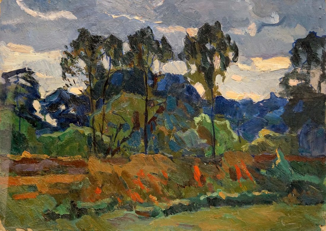 Oil painting In the evening Fomin Anatoly Nikiforovich (1 of 8)