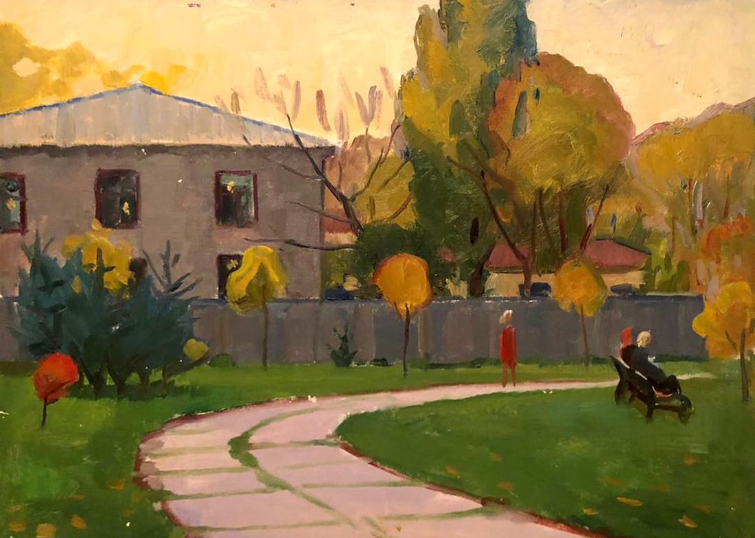Oil painting Autumn soon Khrustalenko Nikolai Alexandrovich: Title: Oil painting Autumn soon Khrustalenko Nikolai Alexandrovich Description: No.GS 308A *** ABOUT THIS PAINTING *** * TITLE: "Autumn soon" * ARTISTS: Khrustalenko Nikolai Alexandrovich * SIZE: 35x5