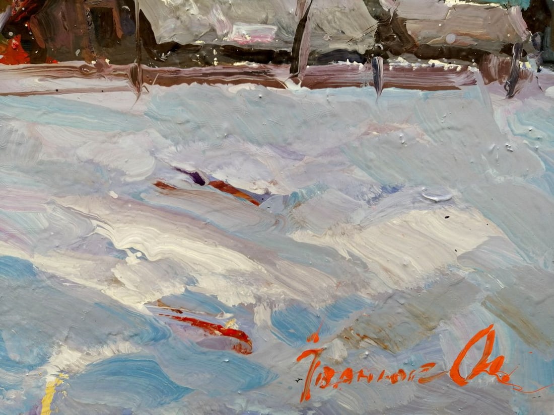Oil painting Winter silence Kalenyuk Alex - 10