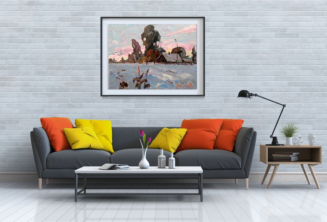 Oil painting Winter silence Kalenyuk Alex - 2