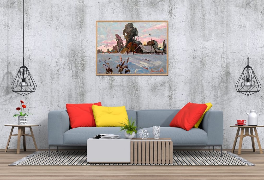 Oil painting Winter silence Kalenyuk Alex - 3