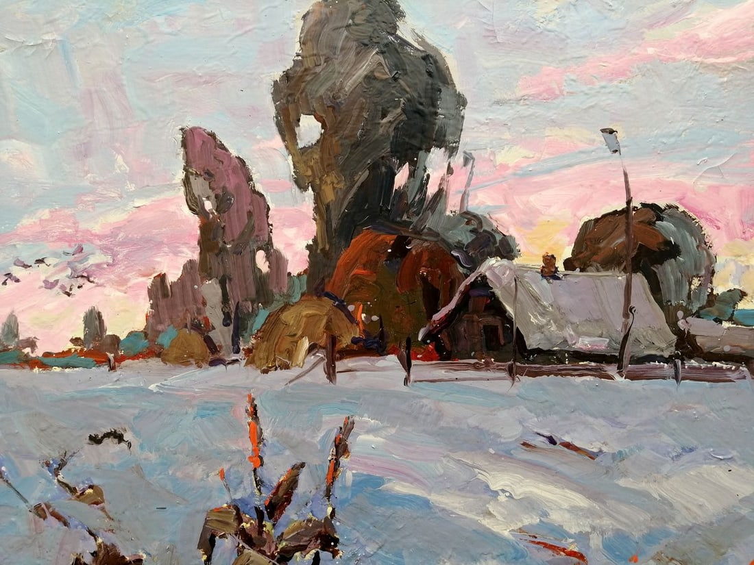 Oil painting Winter silence Kalenyuk Alex - 4