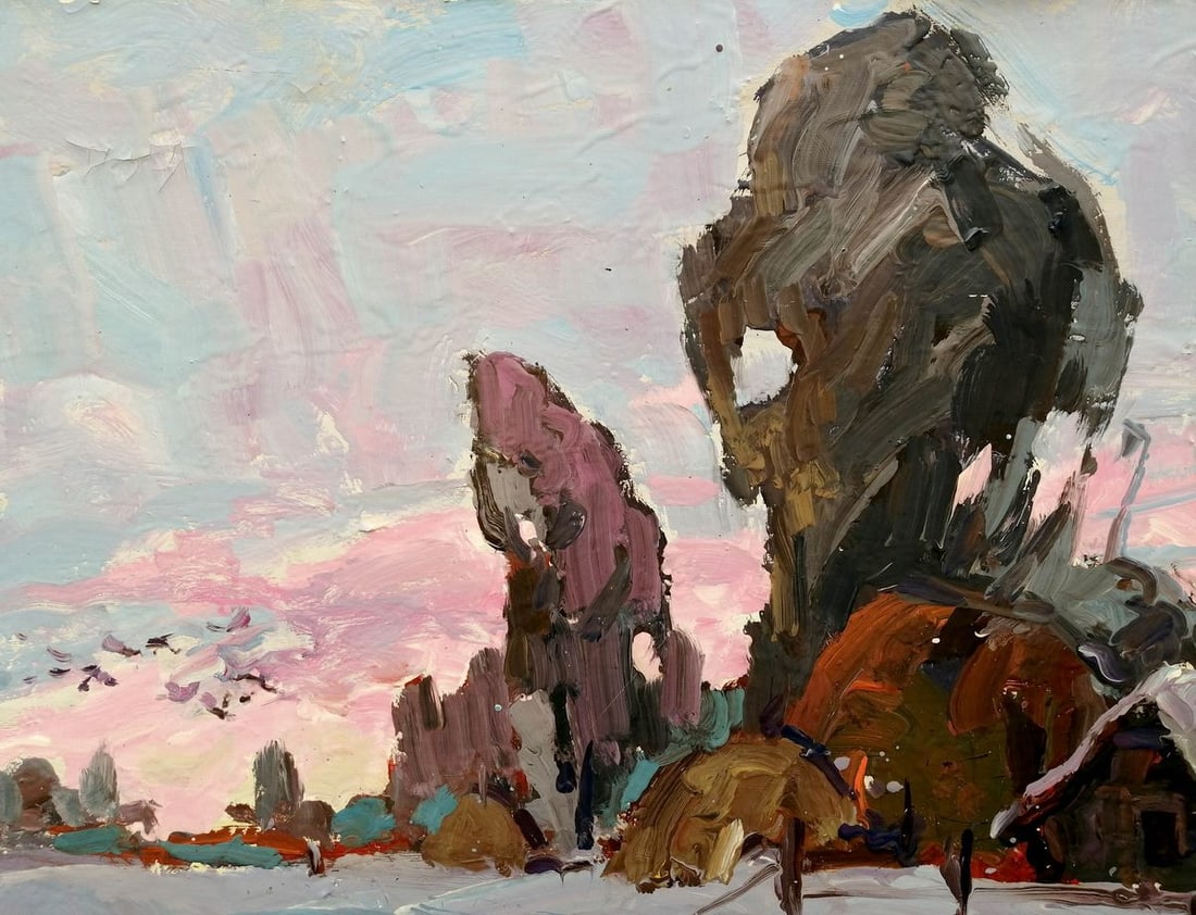 Oil painting Winter silence Kalenyuk Alex - 6