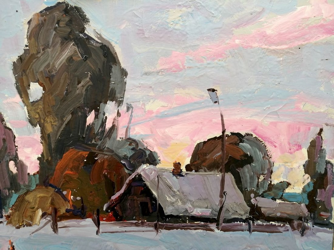 Oil painting Winter silence Kalenyuk Alex - 7