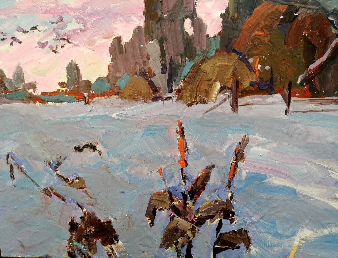 Oil painting Winter silence Kalenyuk Alex - 8