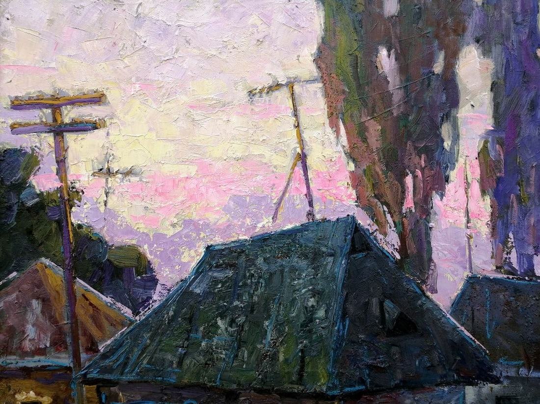 Oil painting Rural life Kalenyuk Alex - 4