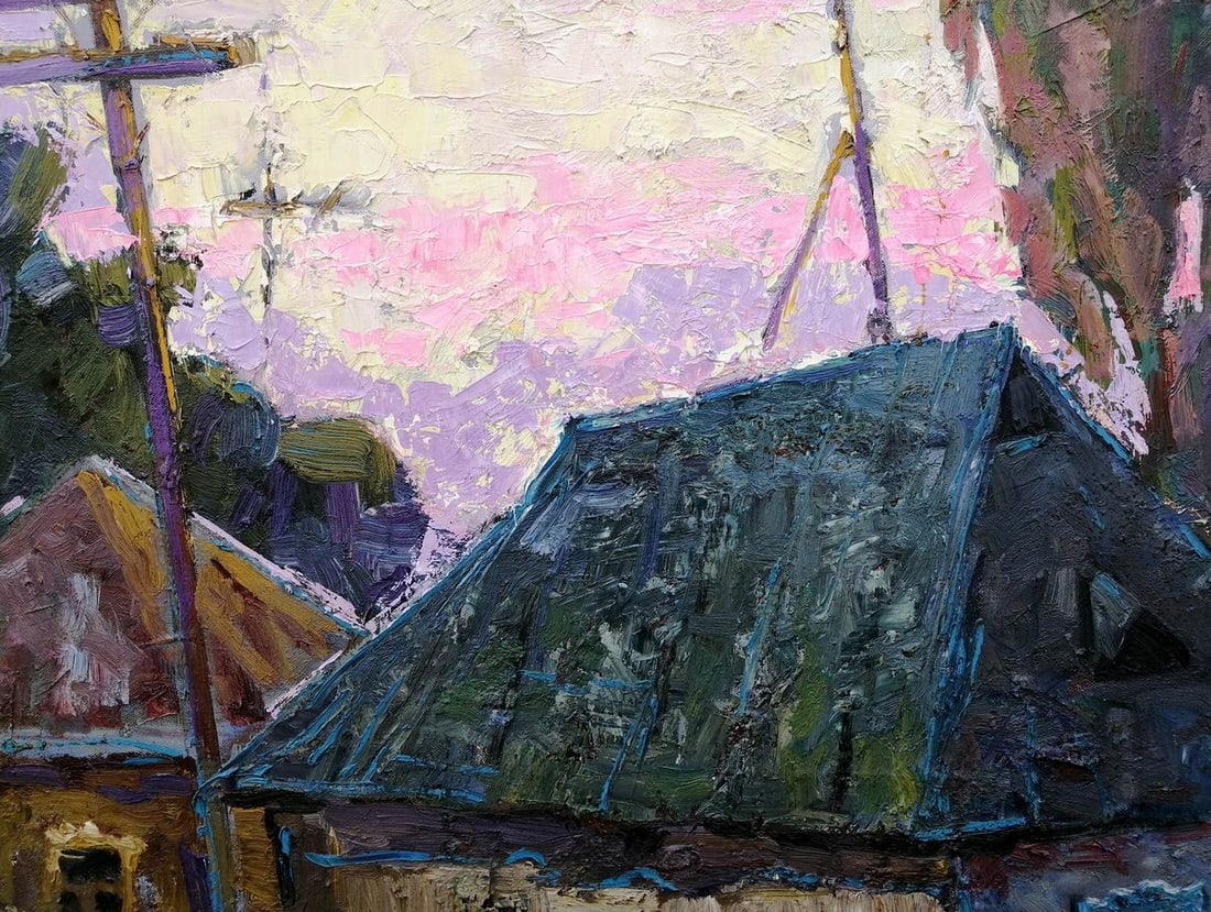 Oil painting Rural life Kalenyuk Alex - 7